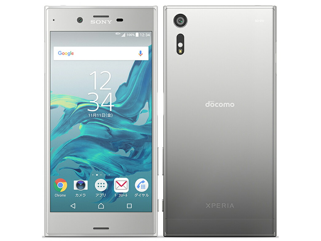 【中古】Cランク【傷や汚れあり】 SIMフリー SO-01J SONY Xperia XZ プラチナ 利用制限〇(白ロム) 送料無料