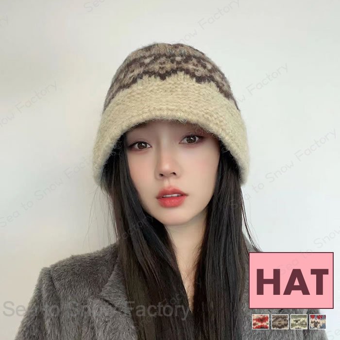 Rakuten - 新作帽子春 レディース帽子 秋春帽子 ニット帽子バケットハット 春ハット レディース 秋春 レディースキャップ 春帽子 おしゃれ 可愛い帽子春 小顔効果抜群 カジュアル帽子 おしゃれ人気 洗える 防寒帽子 ふわふわ 大人帽子暖かい 通勤 通勤学 日常デート