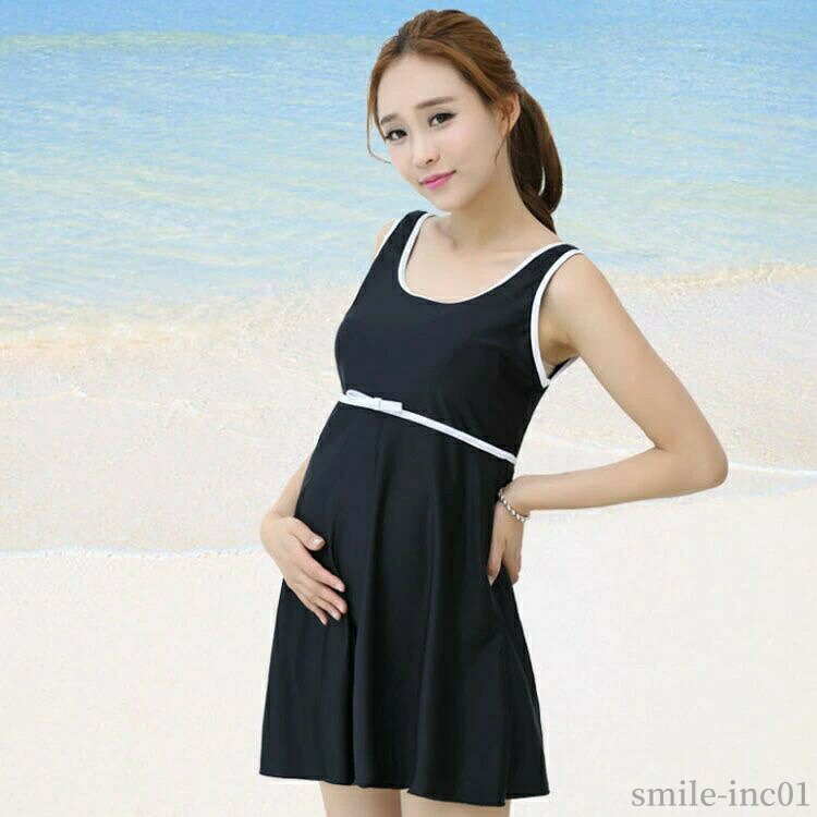 【送料無料】ノースリーブ ラウンドネック 産後兼用 体型カバー 無地 妊婦服 大き...