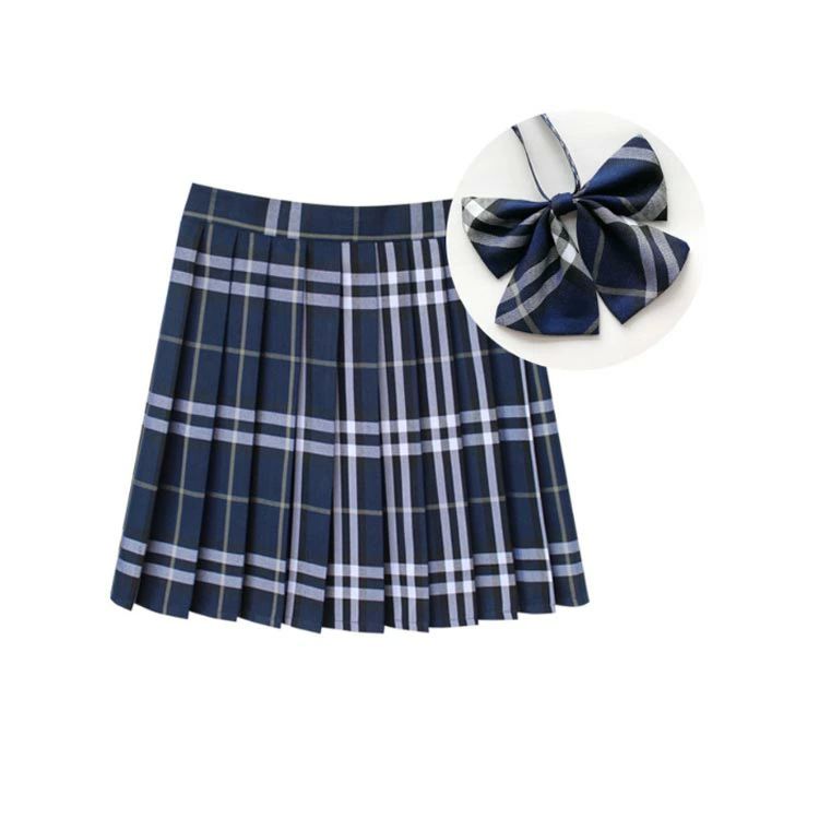 【送料無料】子供 蝶結び付き 制服 チェック柄 プリーツスカート スカート 高校生 通学 女の子 ジュニア スクールスカート 学生服 レディース seatosnowfactory-10005050 Sea to Snow Factory サンプル画像2