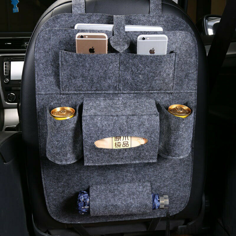 Rakuten - 【送料無料】小物入れ カーアクセサリー カー用品 車載ポケット 後部座席収納 車載用 ドリンクホルダー 多機能 ポケット 収納 バックシート