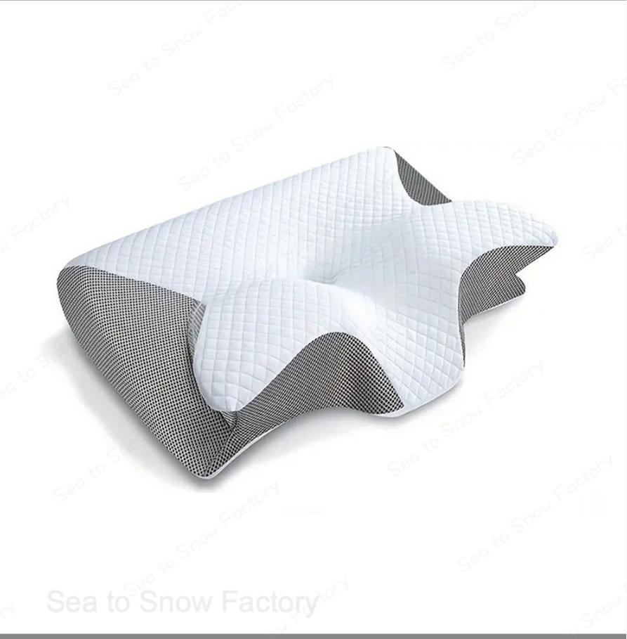 Sea to Snow Factoryの頚椎枕、首の痛みのための2 in 1エルゴノミックコンツア整形枕、側面背面腹部寝台用のコンツア支持枕頚椎安定型 頭痛 枕 横向き寝 痛み 頚椎 牽引 首 頸椎サポート 誕生日 プレゼント 母の日 父の日 新生活 ギフト 敬老の日 首こり｜アングル2