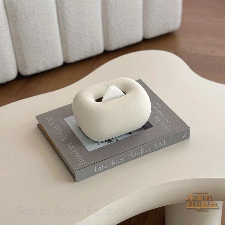 チャビー ティッシュケース 陶器 セ