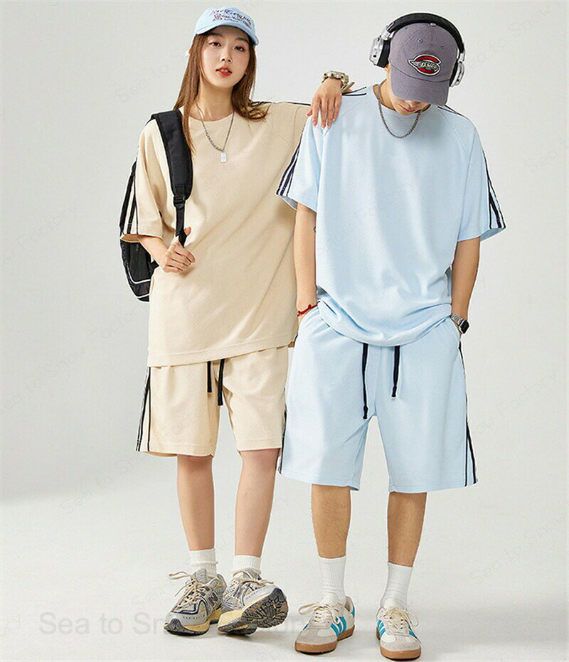 カップル ペア 2点セット ブランド tシャツ カジュアル 夏 セットアップ 半袖 ジャンスカ ペアルック カップル 春夏 服 メンズ 上下セット レディース ペアルック 半袖 可愛い カップル お揃い プレゼント 夫婦 tシャツ おもしろ カップル 友達 ギフト 人気 seatosnowfactory-10014137 Sea to Snow Factory サンプル画像3