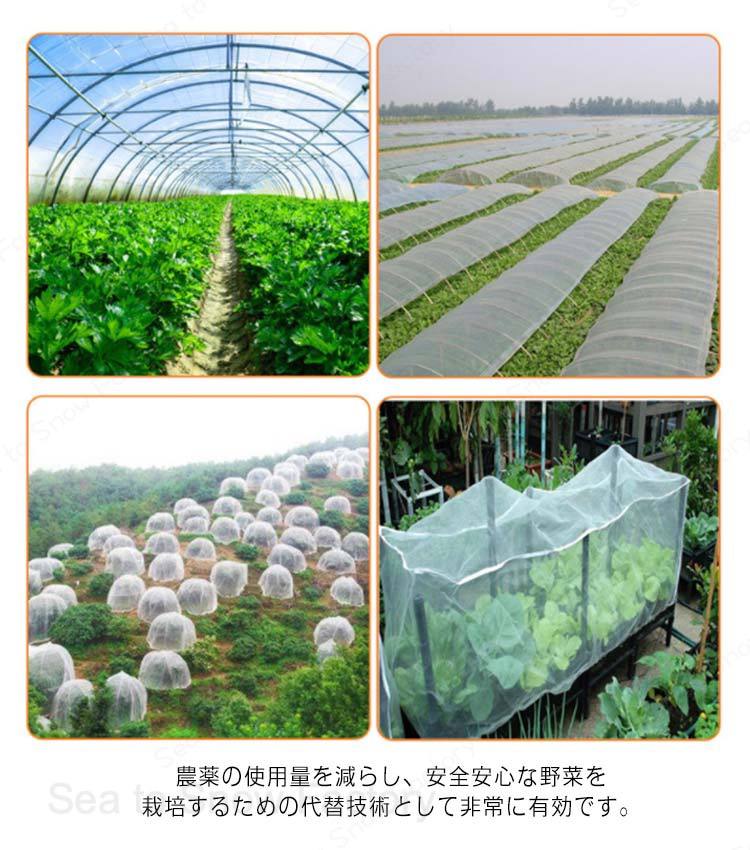 防虫ネット 防虫シート 防虫網 鳥よけ ネット 幅3m×長さ10m 2個セット 網目が細か...