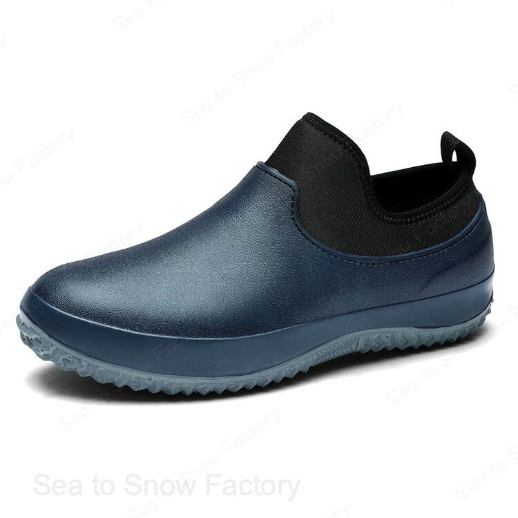 Sea to Snow Factoryの送料無料 疲れにくい コックシューズ 飲食店 耐水 業務用 キッチンシューズ メンズ レディース 耐油 作業靴 滑らない 軽い キッチンシューズ 調理靴 安全靴 厨房靴 防臭 疲れない 蒸れない おしゃれ 厨房シューズ 釣り 食品工場 レインシューズ 男女兼用｜アングル2