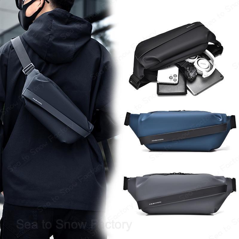 メーカー希望小売価格はメーカーカタログに基づいて掲載していますメンズ ボディバッグ 男性用 ショルダーバッグ オックスフォード生地 防水 軽量 普段使い 街頭スタイル 墨黒 青 グレー 【予約販売5?12営業日での発送】