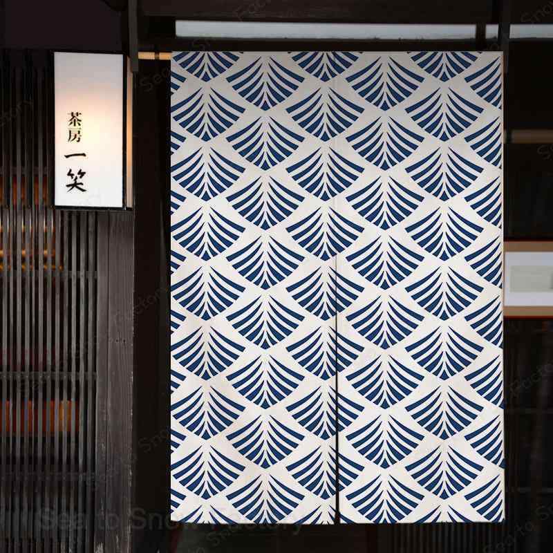 のれん 和風 北欧風 おしゃれ 遮光 つっぱり式 穴あけ不要 麻 リネン キッチン 寝室 洗面所 トイレ 間仕切り 目隠し 風よけ 冷暖房対策 ロング丈
