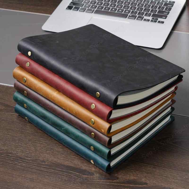 メーカー希望小売価格はメーカーカタログに基づいて掲載していますノート B5 ルーズリーフ 牛革 本革 クレイジーホースレザー レトロ ハンドメイド 9穴 100g 上質紙 120枚 スケッチブック 日記帳 ダイアリー ビジネス おしゃれ プレゼント ギフト 【予約販売5?12営業日での発送】