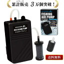  エアーポンプ 釣り 電池 屋外 釣り用 電池式 エアーストーン エアレーション 最大60時間運転 SP-2000 送料無料