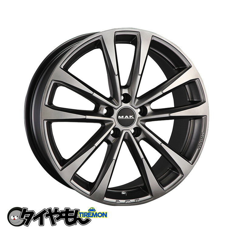 MAK マイン 17インチ 5H112 7.5J +53 1本 MT AUDI A3(8P/8V)、S3(8P/8V) アルミホイール