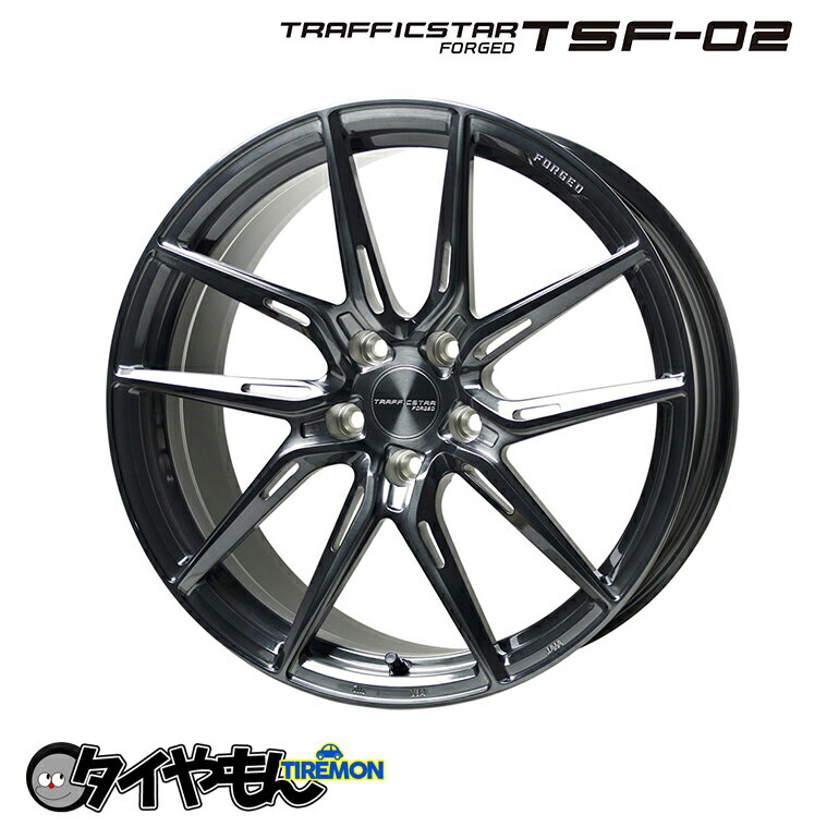 樂天商城 - ホットスタッフ トラフィックスターフォージド TSF-02 19インチ 5H114.3 8J +35 1本 ホイール ブラッククリア ハブ径73 高級