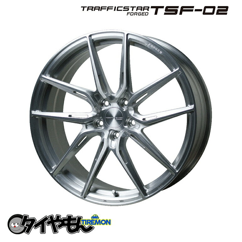 Rakuten - ホットスタッフ トラフィックスターフォージド TSF-02 19インチ 5H114.3 9J +45 1本 ホイール ブラッシュド ハブ径73 高級