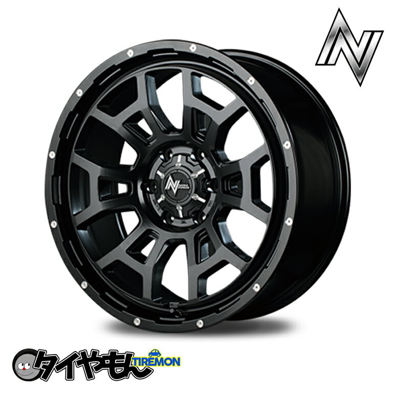 Rakuten - MID マルカ NITRO POWER H6 SLUG 17インチ 6H139.7 6.5J +38 1本 ホイール ブラック