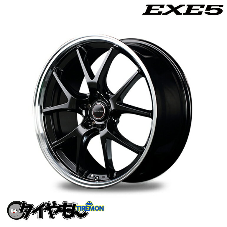 MID WHEELS ヴァーテックワン VERTEC ONE EXE5 エグゼファイブ 17インチ 5H100 7J +48 1本 ホイール グロッシーブラック
