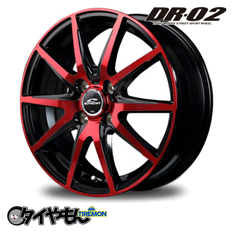 Rakuten - マルカ MID WHEELS SCHNEDER シュナイダー DR-02 DR02 12インチ 4H100 3.5J +42 1本 ホイール レッドクリア