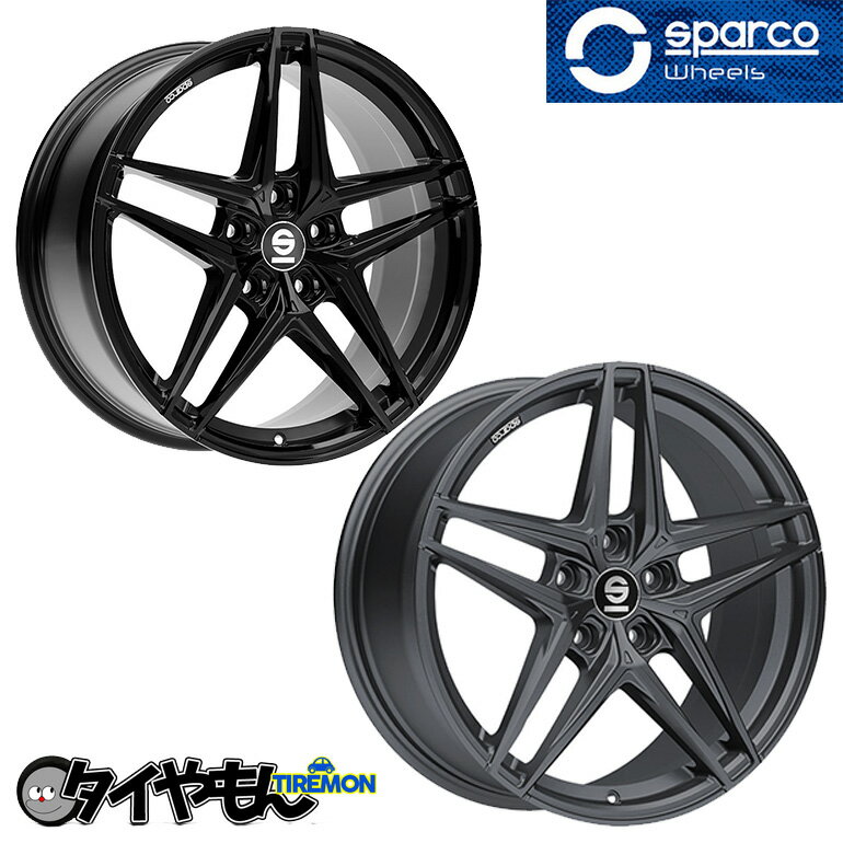 SPARCO RECORD 18インチ 5H112 8J +48 1本 ホイール マットグラファイトorグロスブラック スパルコ レコード アウディA3 ゴルフ8 Gti Tロ