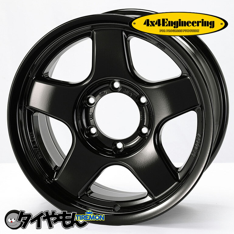 4x4Engineering ブラッドレー V 18インチ 6H139.7 8.5J +38 1本 ホイール スーパーブラック パジェロ 97 98 88 4POT