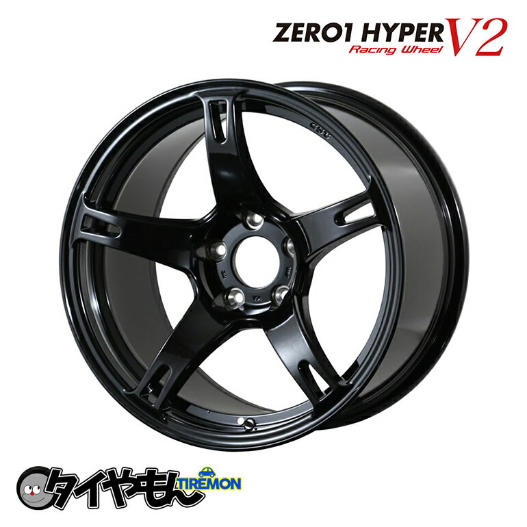 CST ZERO1 HYPER v2 ゼロワンハイパー 18インチ 5H114.3 9.5J +30 1本 ホイール ブラック シルビア 180sx チェーサー スカイライン ドリフ