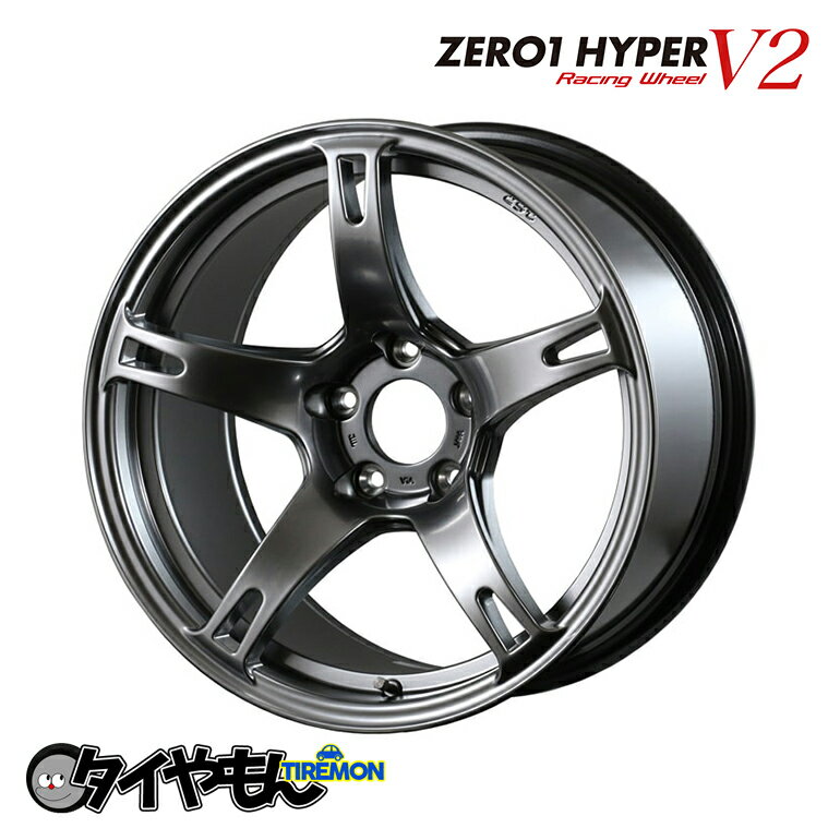 CST ZERO1 HYPER v2 ゼロワンハイパー 18インチ 5H114.3 9.5J +12 1本 ホイール シルバー シルビア 180sx チェーサー スカイライン ドリフ