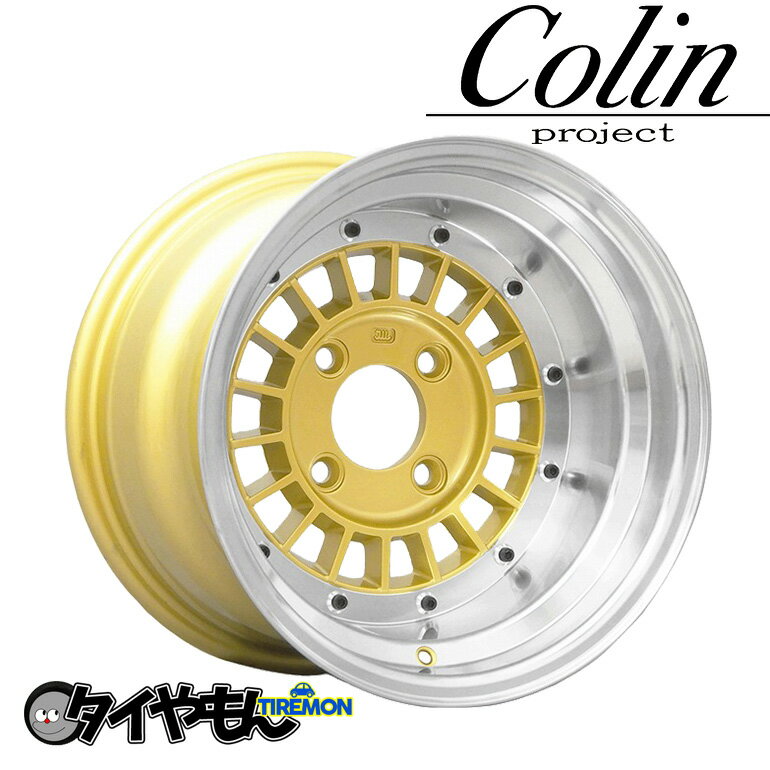 コーリン フォーカスレーシング スポーク 14インチ 4H114.3 8J -13 1本 ホイール ゴールド 深リム 旧車