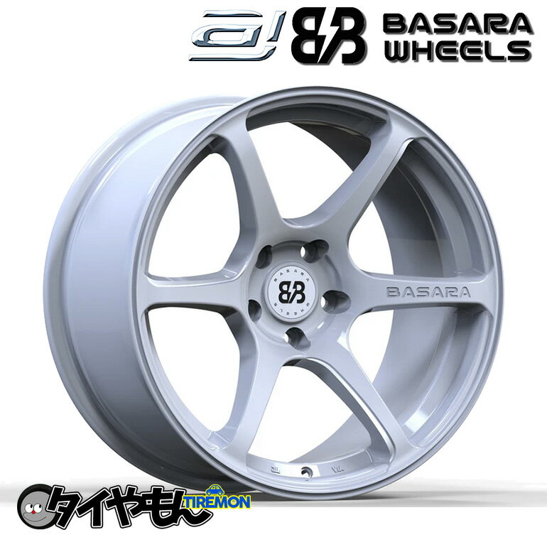 アクセレラ バサラホイール 17インチ 5H114.3 9J +0 2本セット ホイール ホワイト BASARA WHEELS ドリフト GTR