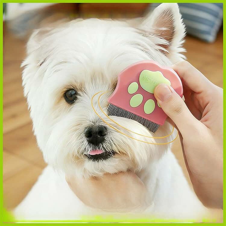 Amoremio 楽天市場店の犬用 お手入れ ノミ取りコーム 櫛 ペット用 ケアグッズ いぬ ブラシ クシ 猫用 くし のみ取り 涙やけ除去 抜け毛ケア 抜け毛取り グルーミング ブラッシング ペット用 ダニ取り イヌ ねこ ネコ キャット ドッグ ペット用品｜アングル2