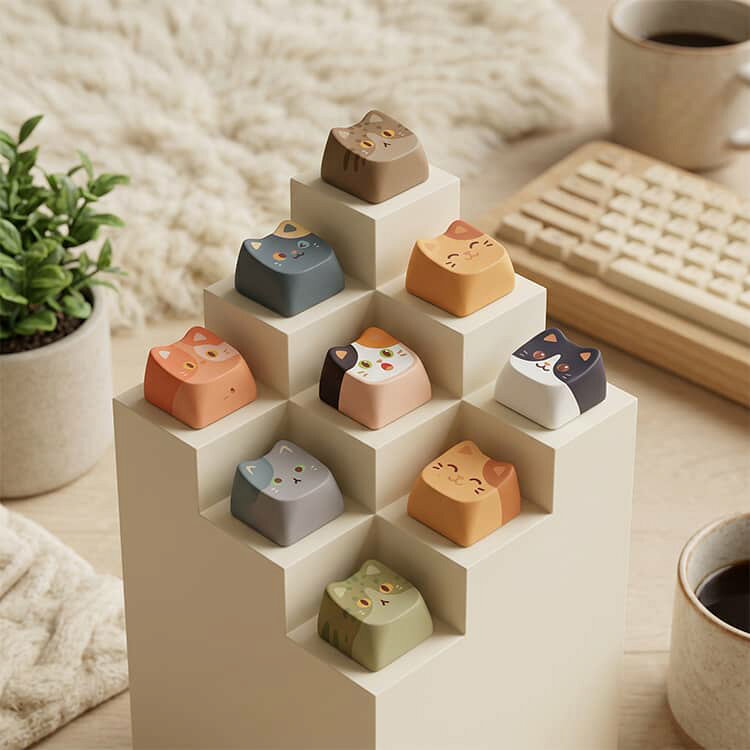 おもちゃ 減圧 ネコ 握る かわいい ねこちゃん 9キー ミニキーボード キーボード 指遊び キー押し 無限 猫 ボタン バッグチャーム スクイーズ 大人 子供 プッシュトイ バッグ ランドセル キーボード 暇つぶし チャーム ストレス発散 ストレス解消 グッズ second-stage01-10023985 Amoremio 楽天市場店 サンプル画像3