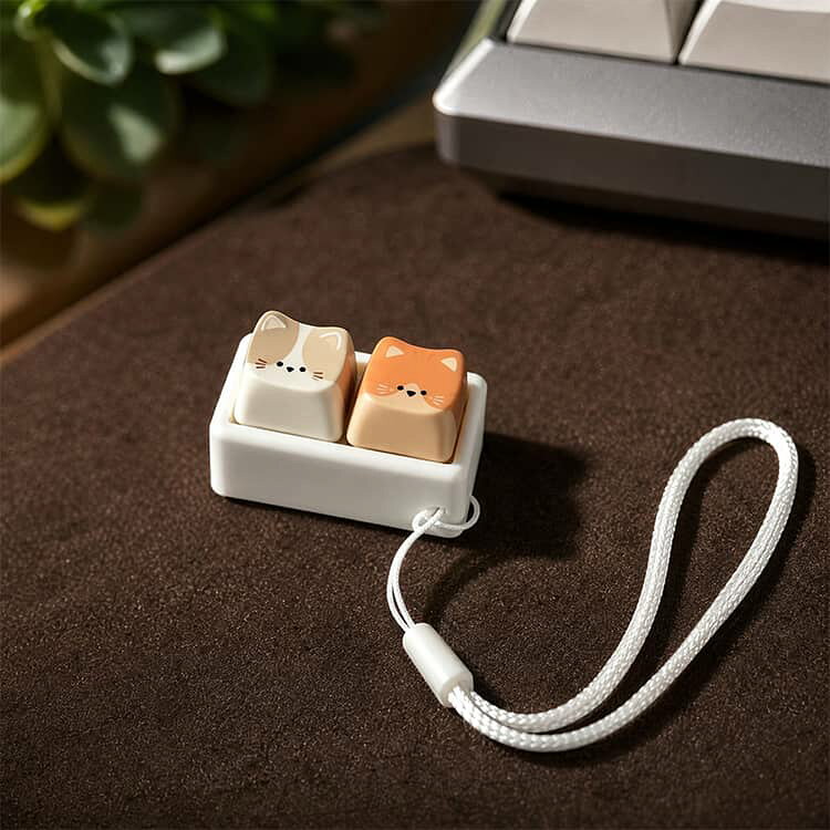 キーホルダー おもちゃ 9キー フィジェット バッグチャーム キーボード 猫型 ストレス解消 ガジェット ミニキーボード キーボードキーボルダー キーホルダー カチカチ音 可愛い ストレス発散 指のおもちゃ 暇つぶし イライラ解消 かわいい ギフト second-stage01-10024267 Amoremio 楽天市場店 サンプル画像3