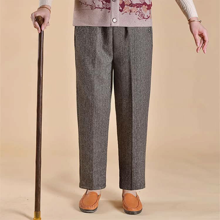 スラックス 秋冬 おばあちゃん 高齢者 70代 ゆったり シニアパンツ ズボン レディース パンツ 80代 服 小柄 女性 介護服 婦人 裾上げ済み シニアファッション ゴムウエスト 60代 ボトムス シニア 90代 春 秋 冬 おしゃれ お出かけ 敬老の日 プレゼント second-stage01-10024497 Amoremio 楽天市場店 サンプル画像2