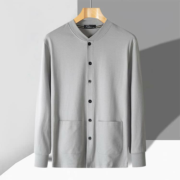 クルーネック カットソー生地 シニアファッション 綿100％ おじいちゃん 前開き メンズ 長袖tシャツ ギフト 服 ルームウェア 秋冬 シニア プレゼント 長袖 介護 入院 敬老の日 羽織り カーディガン お年寄り 男性 紳士 高齢者 トップス 60代 70代 90代 80代 second-stage01-10024511 Amoremio 楽天市場店 サンプル画像3