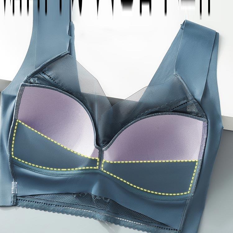 ブラジャー 小さく見せるブラジャー ノンワイヤー ブラ フルカップ 胸を小さく見せるブラ レース 大きな胸を小さく見せるブラ レディース 胸が小さく見えるブラ ナイトブラ 脇高 補正下着 脇肉 背中 スッキリ 着瘦せブラ 下着 大きいサイズ ナイトブラ 送料無料 second-stage01-10018813 Amoremio 楽天市場店 サンプル画像3