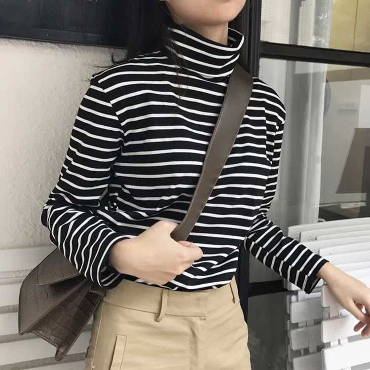 2枚セット tシャツ タートルネック ハイネック カットソー レディース 長袖 Tシャ...