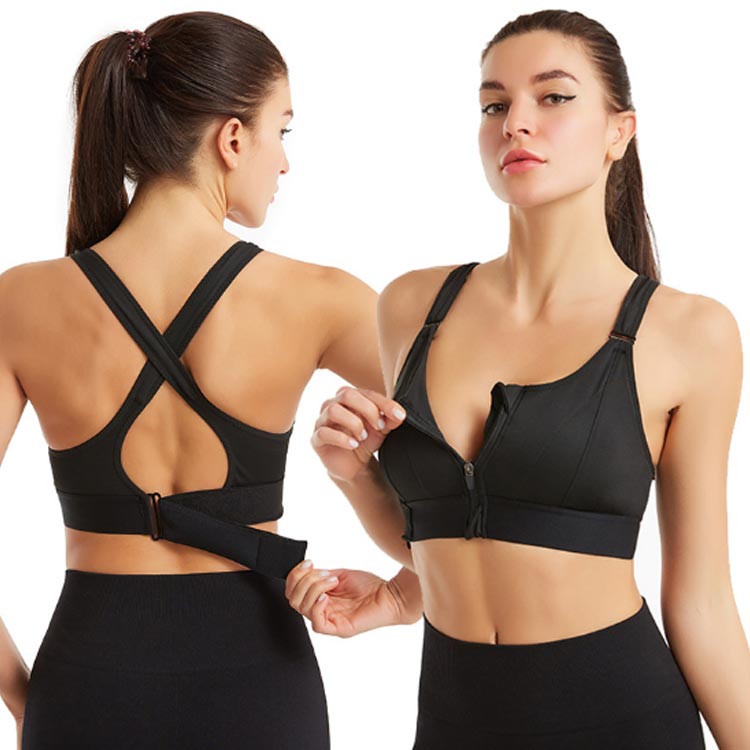 スポーツブラ 美背 背中調整 揺れない ブラトップス パッド一体 スポーツブラジャー スポーツブラ サポート ヨガウェア レディース ノンワイヤー アジャスター付き 抗菌 防臭 吸汗速乾 ランニング ヨガ 3