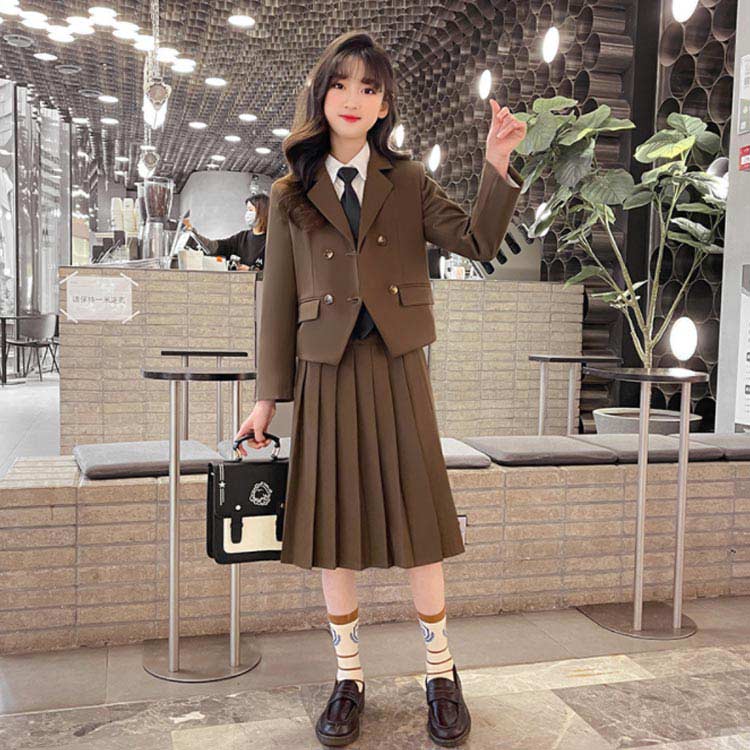 入学式 卒業式 スーツ キッズ 女の子 スカートスーツ 4点セット 小学校 卒業式 制服 ジャケット スカート ブラウス ネクタイ 上下セット フォーマルスーツ 女児 ジュニア 小学生 学生服 通学 送料無料 卒服 入学式 発表会 冠婚葬祭 お受験 110 120 130 140 150 160 170