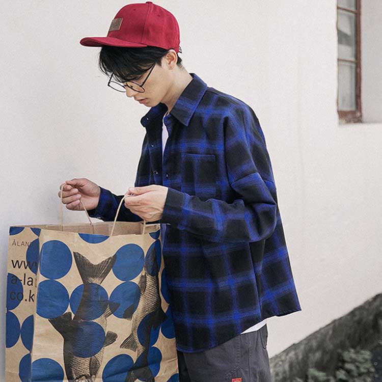 チェック柄 シャツ チェックシャツ 長袖 シャツ シャツジャケット 長袖チェック柄シャツ カジュアルシャツ チェック 長袖シャツ チェック柄 シャツ メンズ チェック柄シャツ ライトアウター ストレート アメカジ送料無料