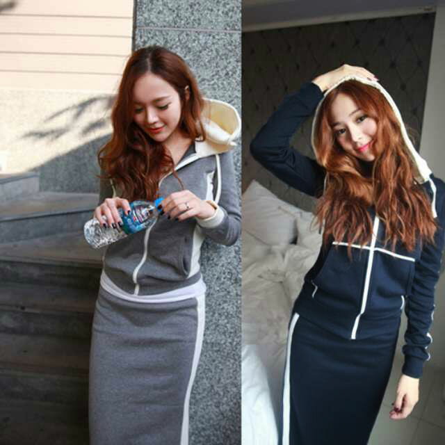 2点セット セットアップ パーカー スカート レディース 春秋冬 ロングスカート フード付き お洒落 部屋着 ルームウェア 上下セット カジュアル送料無料