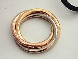 ★【送料無料】【ポイント10倍】CARTIER カルティエ トリニティネックレス チョーカー 3カラーWG/YG/PG 【中古】 あす楽対応 レディース