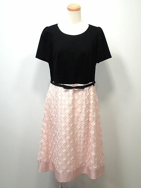★当店通常12100が、TO　BE　CHIC　トゥビーシック　カットジャガードコンビワンピース レディース