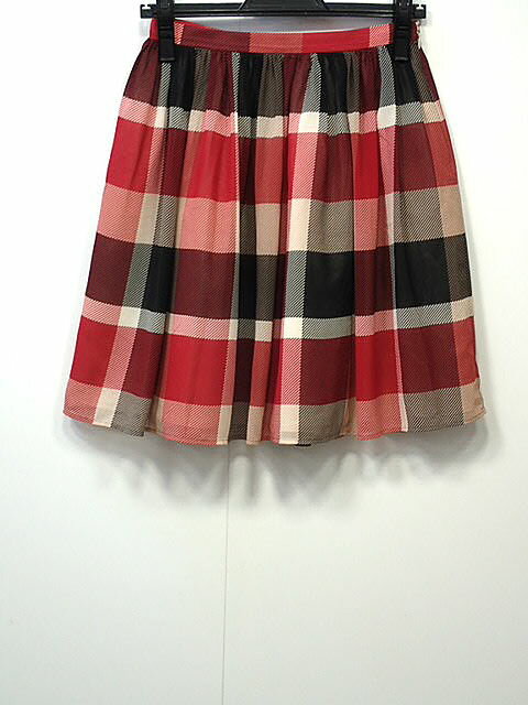★BLUELABEL　CRESTBRIDGE　ブルーレーベル・クレストブリッジ　シアシフォンチェックスカート　レディース