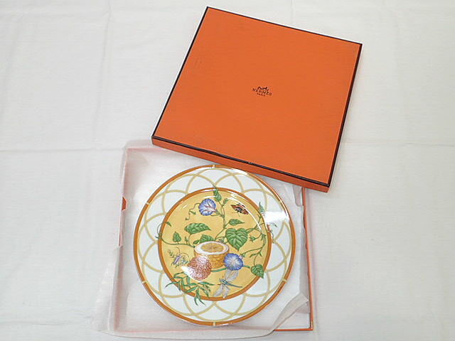★【送料無料】HERMESエルメスプレート/デザート皿23cm「SIESTA/シエスタ」【中古】【未使用】あす楽対応レディースメンズ