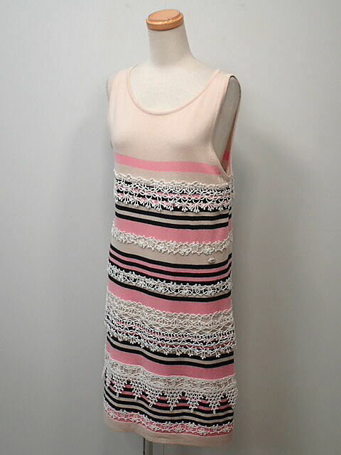 ★【送料無料】CHANEL　シャネル　ニットワンピース　P40251　【中古】レディース