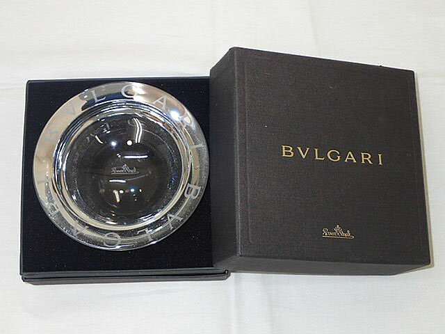 ★【送料無料】BVLGARI ブルガリ/ROSENTHAL ローゼンタール クリスタル アッシュトレイ 灰皿 スモール 47502 【未使用】【中古】あす楽対応 レディース メンズ