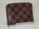 ★【送料無料】LOUIS　VUITTON　ルイヴィトン　ダミエ　ジッピーコインパース/小銭入れ　N60213　エベヌ/ローズバレリーヌ　【中古】 あす楽対応レディース