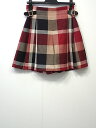 ★【送料無料】【秋物】BLUELABEL CRESTBRIDGE ブルーレーベル・クレストブリッジ クレストブリッジチェック ウールポプリンキュロット 【中古】レディース