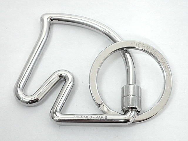 ★【送料無料】HERMES　エルメス　ChevaL/シュバル　シュヴァル　キーリング　H077216FJ　【中古】【未使用】レディース