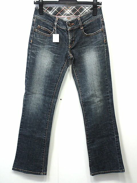 ★【送料無料】BURBERRY BLUELABEL　バーバリー ブルーレーベル　デニムパンツ　【中古】レディース