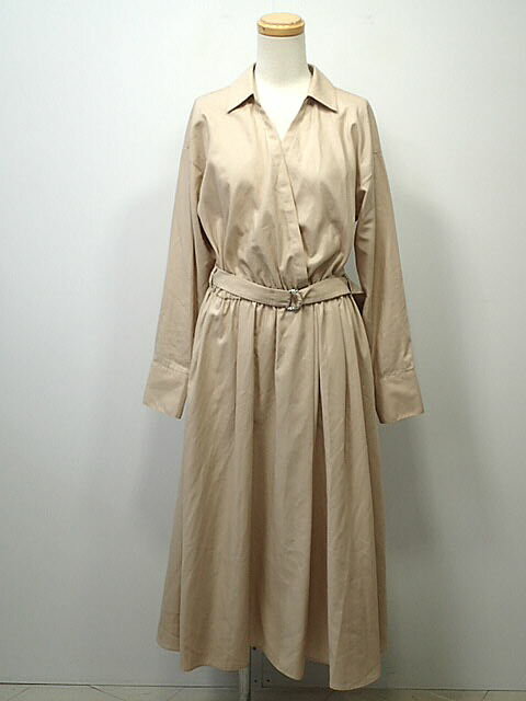 ★【送料無料】Stola．ストラ　カシュクール風シャツワンピ　【中古】レディース