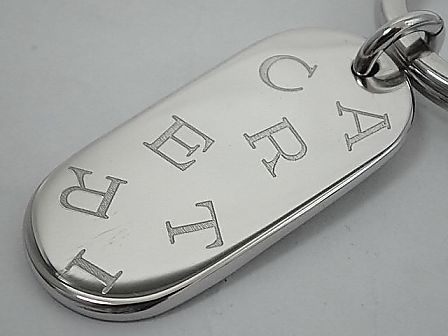 ★【送料無料】CARTIER　カルティエ　ロゴ　キーリング/チャーム　T1220153　【中古...