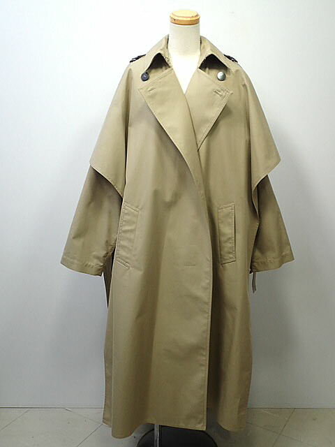 ★【送料無料】LOEWE　ロエベ　アナグラム　ケープトレンチコート　Cape Coat Cotton　S359Y01X69　23FA　【中古】レディースのサムネイル